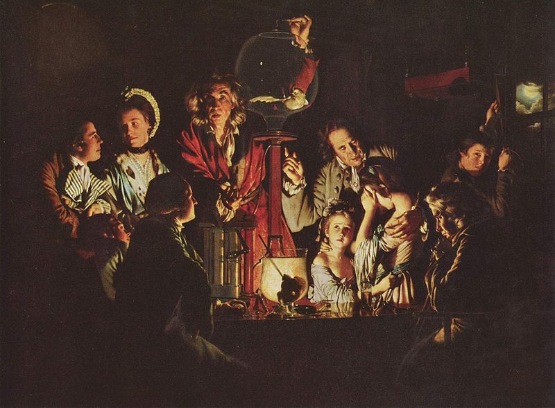 <i>An Experiment on a Bird in the Air Pump </i> by Joseph Wright