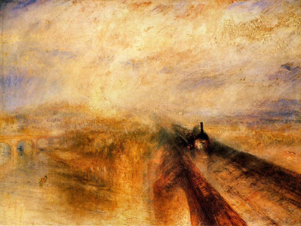 <i> Rain, Steam and Speed </i> by J.M.W. Turner, 1844